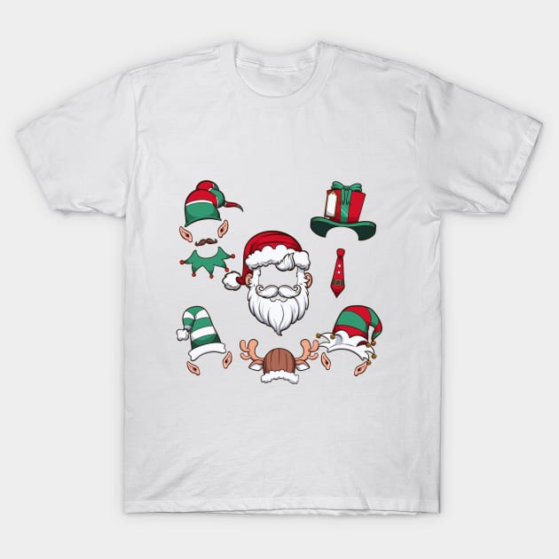 Christmas Hats T-Shirt by TheMaskedTooner